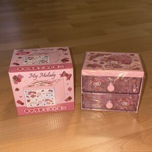 🎀 Sanrio my melody mini storage container with drawers 🎀